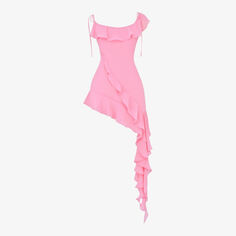 Тканое платье мини Marcia с оборками House Of Cb, розовый