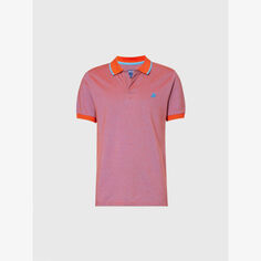 Рубашка-поло из хлопка с фирменной вышивкой Palatin Vilebrequin, цвет earthenware
