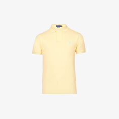 Рубашка поло узкого кроя из хлопкового пике Polo Ralph Lauren, желтый