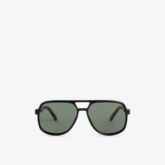 Солнцезащитные очки Trailbreaker в пластиковой оправе-авиаторе Le Specs, черный