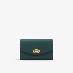 Кошелек Darley из зерненой кожи среднего размера Mulberry, зеленый