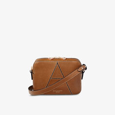 Кожаная сумка через плечо Camera &apos;A&apos; Aspinal Of London, цвет tan
