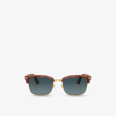 PO3327S солнцезащитные очки из ацетата в прямоугольной оправе Persol, коричневый