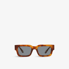 AR8184U солнцезащитные очки в прямоугольной оправе из ацетата черепаховой расцветки Giorgio Armani, красный