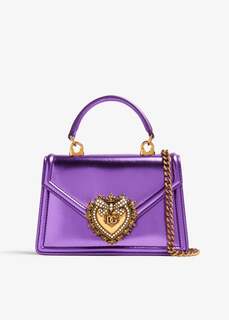 Сумка Dolce&amp;Gabbana Small Devotion Top Handle, фиолетовый