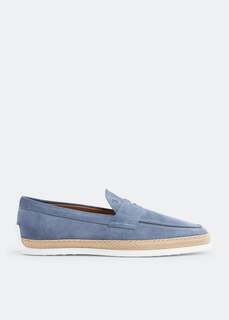 Лоферы Tod&apos;S Suede Slip-On, синий Tod’S