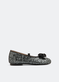 Балетки Babywalker Glitter Bow Ballerinas, черный