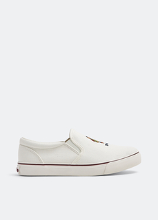 Кроссовки Polo Ralph Lauren Keaton Bear Slip-On, белый