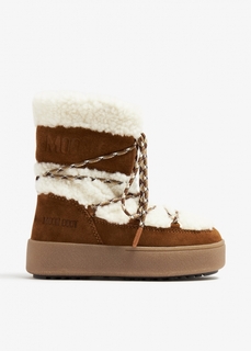 Ботинки Moon Boot Jtrack Tube Shearling, коричневый