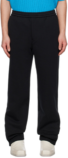 Черные брюки с полосками Solid Homme