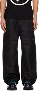 Черные брюки карго со вставками SPENCER BADU