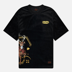 Мужская футболка Evisu Evisu Hot Stamping Foil Deer Digital Print, цвет чёрный, размер M