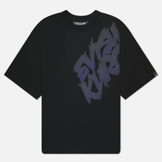 Мужская футболка Evisu Evisukuro With Gradient Print Logo, цвет чёрный, размер L