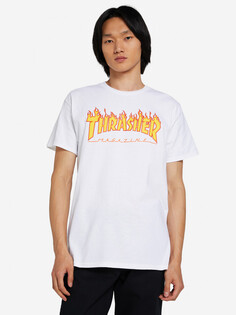 Футболка мужская Thrasher Flame Logo, Белый