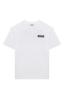 Хлопковая футболка MSGM kids