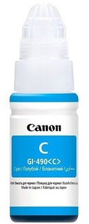 Чернила Canon GI-490 C 0664C001 для PIXMA G1400, G2400, G3400 (70мл) голубые