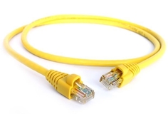 Кабель патч-корд U/UTP 5e кат. 7.5м. GCR GCR-LNC02-7.5m , AWG24, RJ45, литой (Желтый), пластик пакет