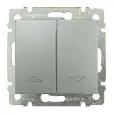 Переключатель Legrand 770104 Valena CLASSIC - с механической блокировкой, 10 А, 250 В~, алюминий