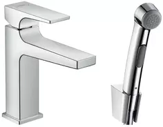 Смеситель для раковины с гигиеническим душем с донным клапаном Hansgrohe Metropol 32522000