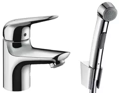 Смеситель для раковины с гигиеническим душем Hansgrohe Novus 71144000