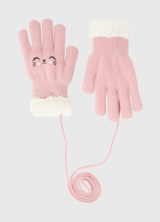 Перчатки для девочек, Розовый O'stin