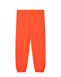 Оранжевые спортивные брюки со сплошным лого Dsquared2 детские