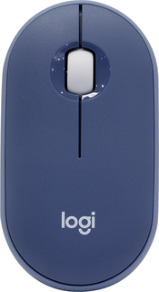 Logitech Мышь M350 Pebble Wireless, синий
