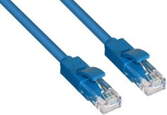 Кабель патч-корд U/UTP 5e кат. 1м. GCR GCR-LNC01-1.0m , RJ45, литой (Синий)