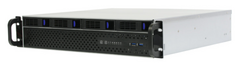Корпус серверный 2U Procase ES204XS-SATA3-B-0 (4 SATA III/SAS 12Gbit hotswap HDD), черный, без блока питания, глубина 400мм, MB 12"x13"