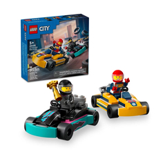 Конструктор Lego City Go-Karts and Race Drivers 60400, 99 деталей