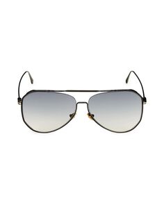 Солнцезащитные очки-авиаторы 60MM Tom Ford, черный