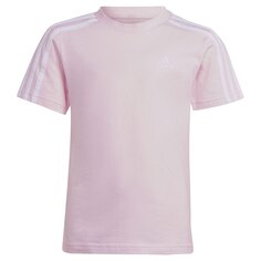 Футболка с коротким рукавом adidas Cotton 3 Stripes, розовый
