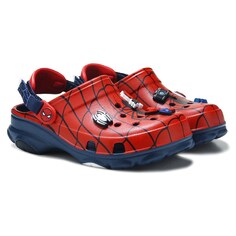 Детские классические вездеходные сабо «Человек-паук» Little Kid Crocs, красный