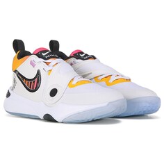 Баскетбольные кроссовки Kids&apos; Hustle 11 Little Kid Nike, белый