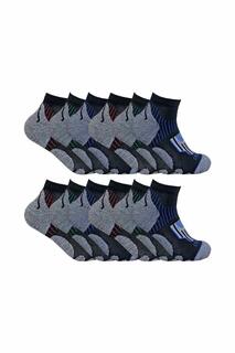 12 пар велосипедных носков в упаковке | Низкие спортивные носки Sock Snob, черный