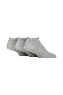 3 пары спортивных спортивных носков из 100% переработанного простого хлопка SOCKSHOP TORE, серый