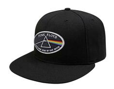 Белая бейсболка Snapback с каймой Dark Side Of The Moon Pink Floyd, черный