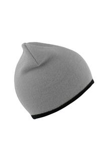 Двусторонняя модная зимняя шапка-бини Result, серый