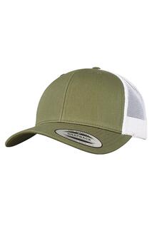 Двухцветная кепка дальнобойщика в стиле ретро Flexfit, зеленый