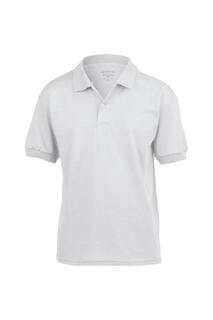 Рубашка поло из джерси DryBlend Gildan, белый