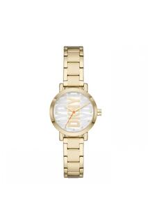 Модные аналоговые кварцевые часы - Ny6647 DKNY, белый