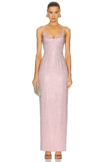 Платье Area Crystal Embellished Gown, цвет Candy Rose