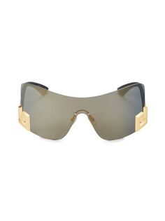 Солнцезащитные очки Greca без оправы 78MM Versace, цвет Grey Gold