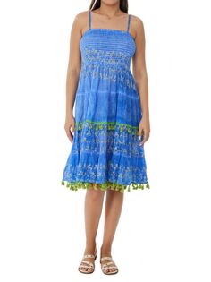 Солнцезащитное платье с присборенными кисточками Ranee&apos;S, синий Ranee's