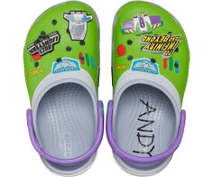 Сабо для маленьких детей Crocs Classic x Toy Story &apos;Buzz Lightyear&apos;, зеленый/серый