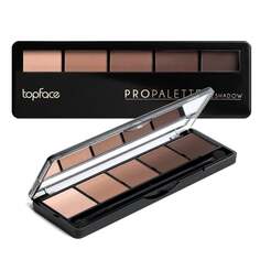 Палитра теней для век 019, 8 г Topface, Pro Palette Eyeshadow, коричневый