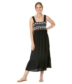 Платье Roper, Rayon Challis Maxi Length Sun Dress w/ Embroidered Bodice