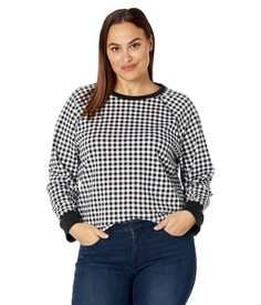 Пуловер Draper James, Plus Size Natalie Sweatshirt in Gingham