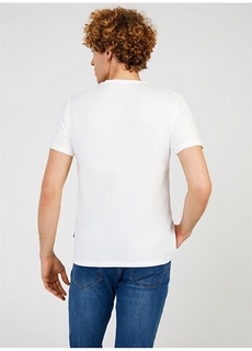 Белая мужская футболка с круглым вырезом и принтом The Crow