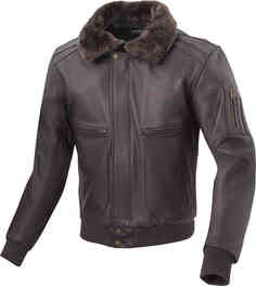 Мотоциклетная кожаная куртка Aviator Bogotto, темно коричневый